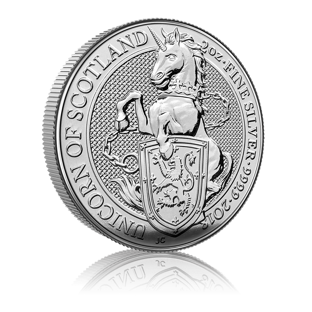 2oz Silver Queens Beasts Unicorn Of Scotland (2018) 4